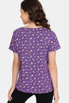 Rosaline Mystic Town Knit Cotton Top (Pack of 2) - Purple Yellow — thumbnail 9